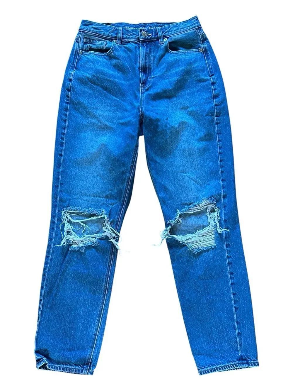 American Eagle Distressed Mom Jeans